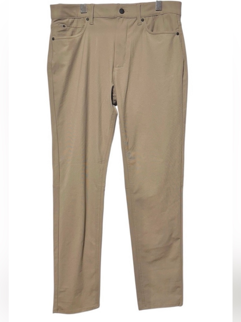 Tech Apparel Performance Travel Pants Mens 33 Stretch Utility Golf Hiking Tan